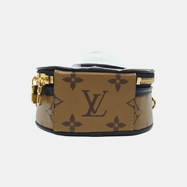 BOITE CHAPEAU Mini Monogram Coated Canvas Brown