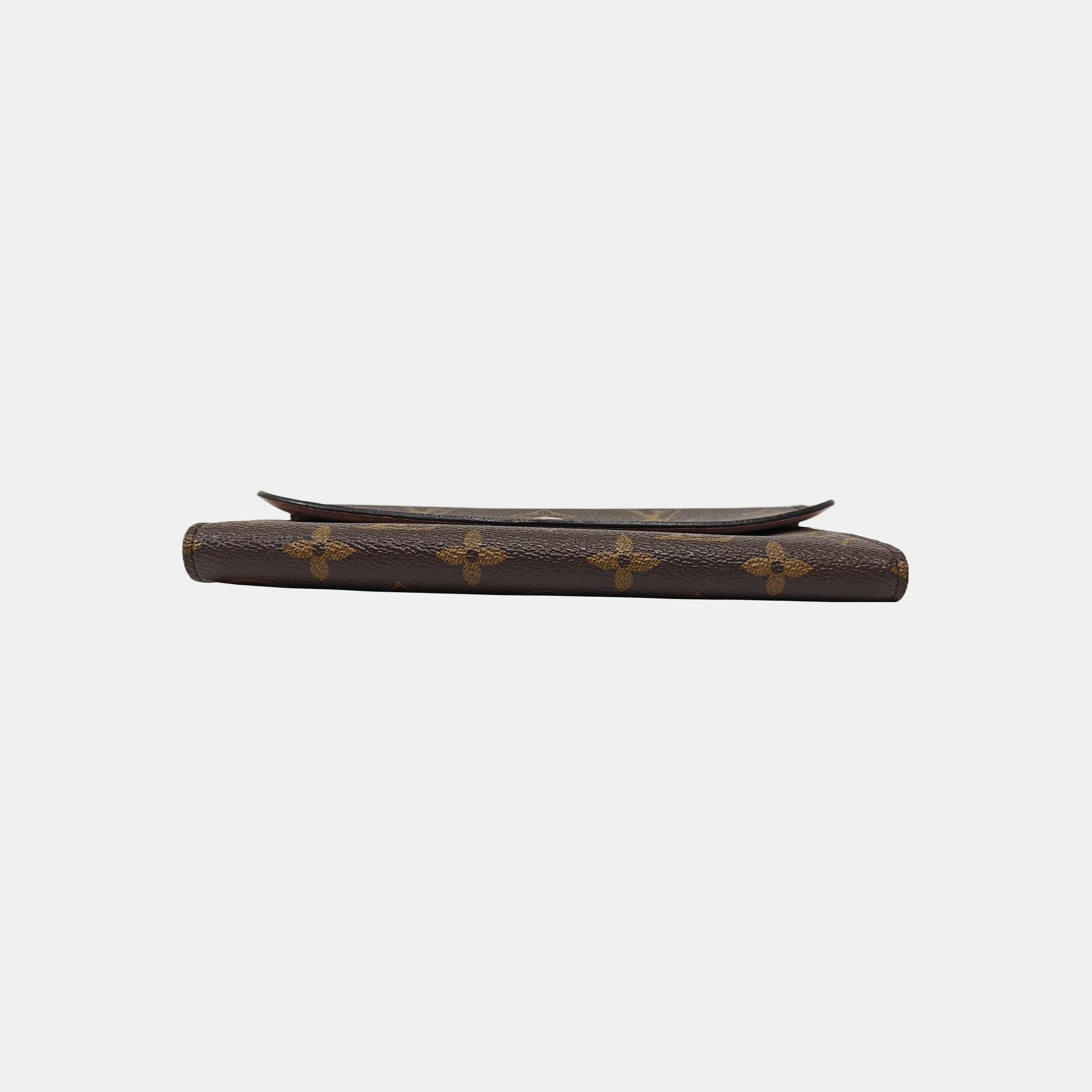 EMILIE Monogram Coated Canvas Brown Wallet