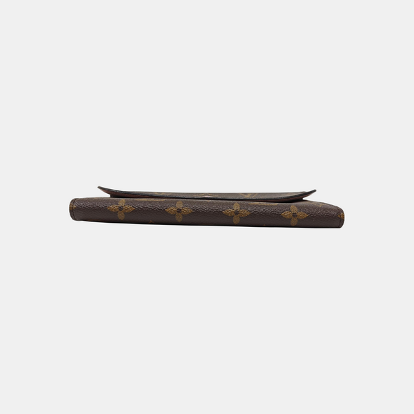 EMILIE Monogram Coated Canvas Brown Wallet