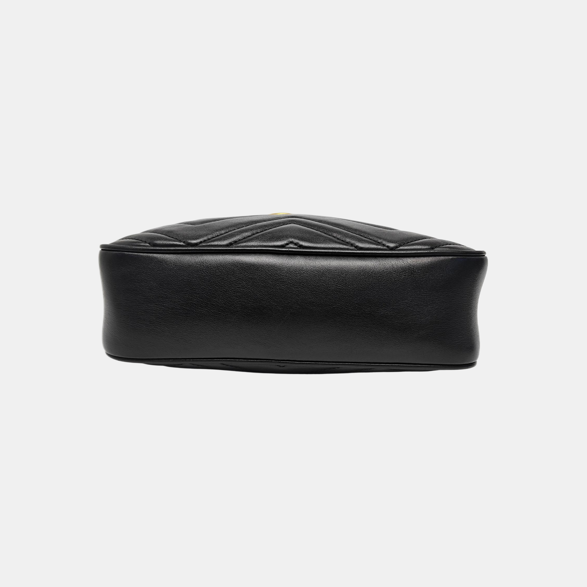 GG Marmont Small Quilted Calfskin Black