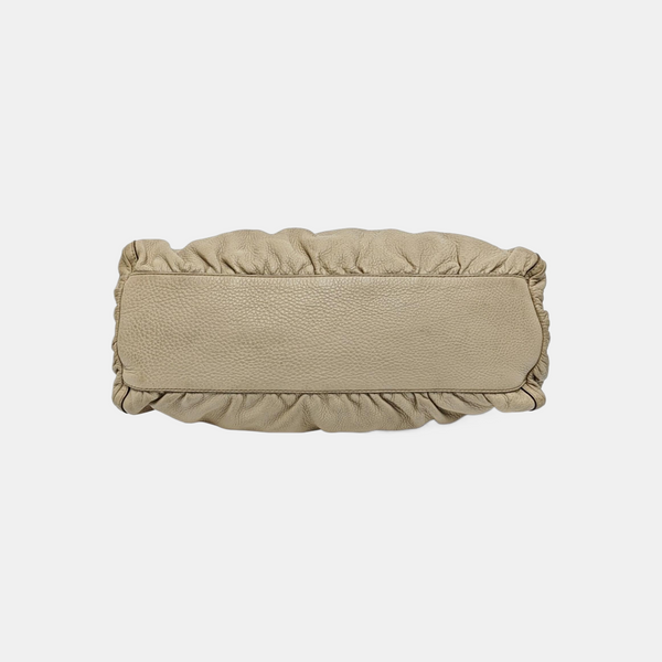 D Gold Monogram Calfskin Beige