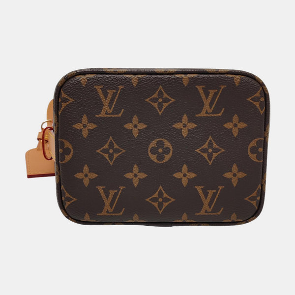 ALL IN BB Monogram Coated Canvas Brown