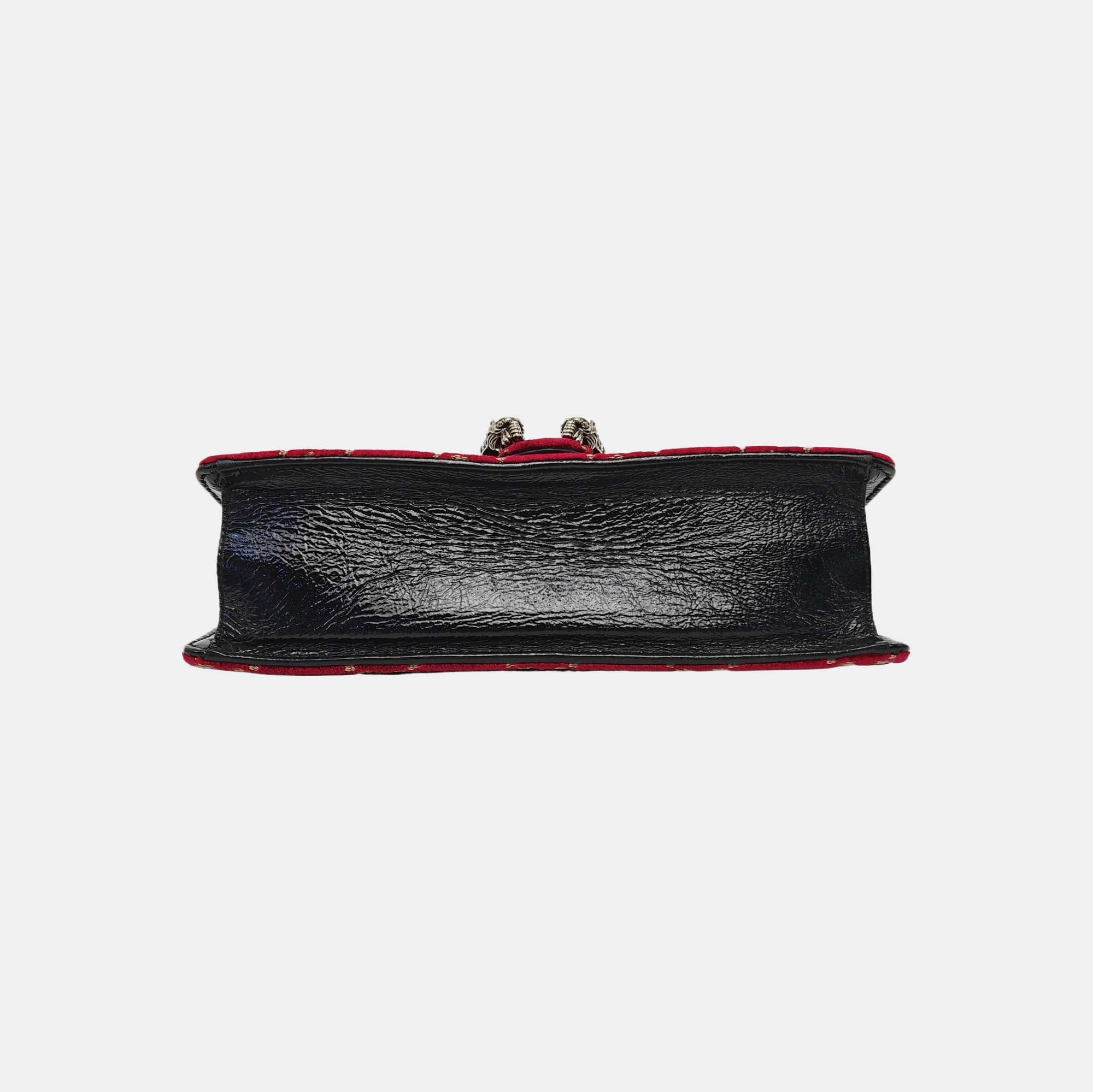 Dionysus Small Monogram Velvet Red