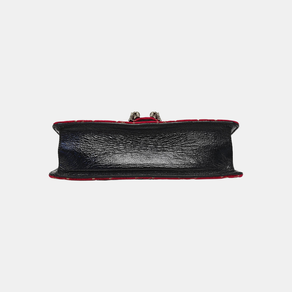 Dionysus Small Monogram Velvet Red