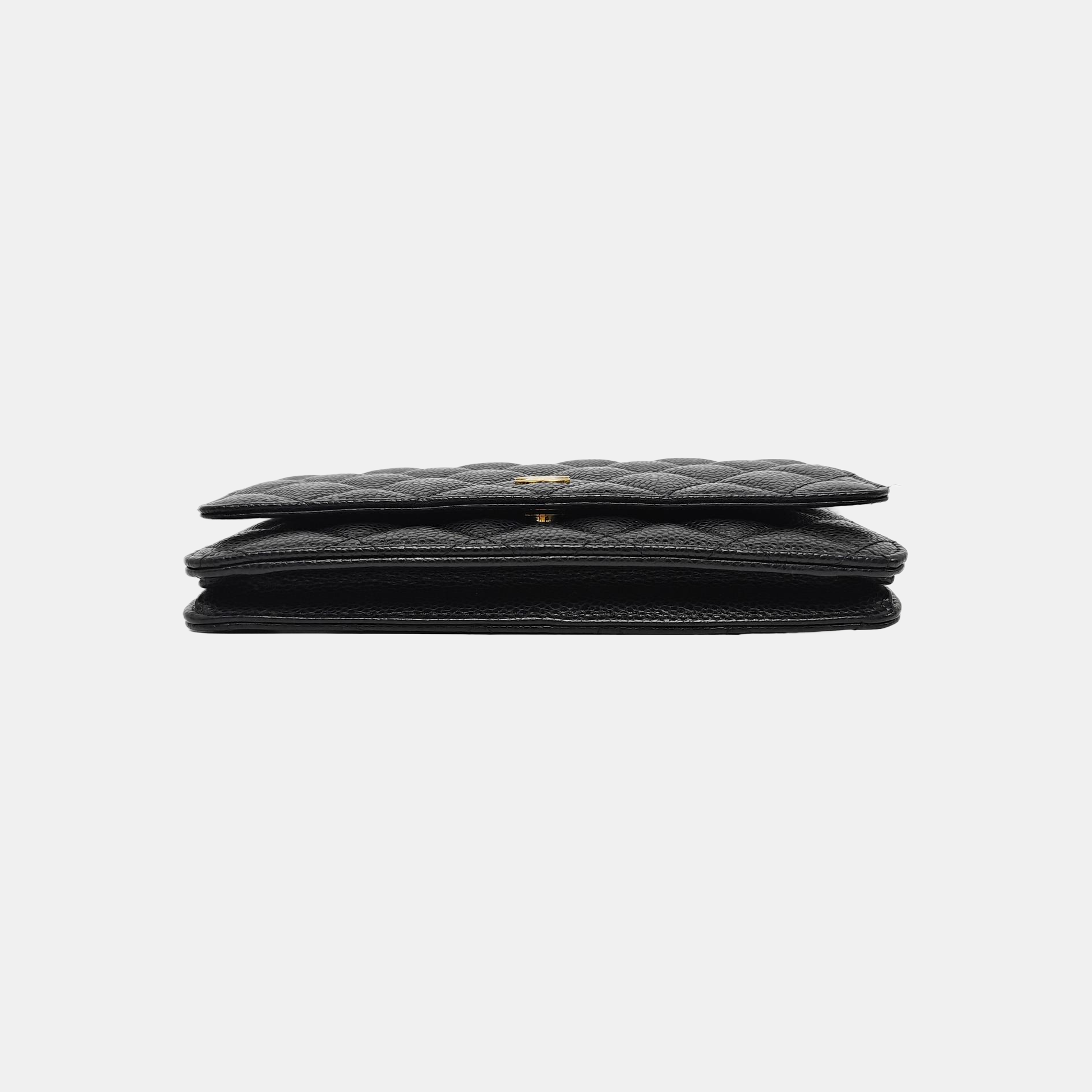 WOC Quilted Grained Calfskin Black