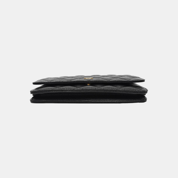 WOC Quilted Grained Calfskin Black
