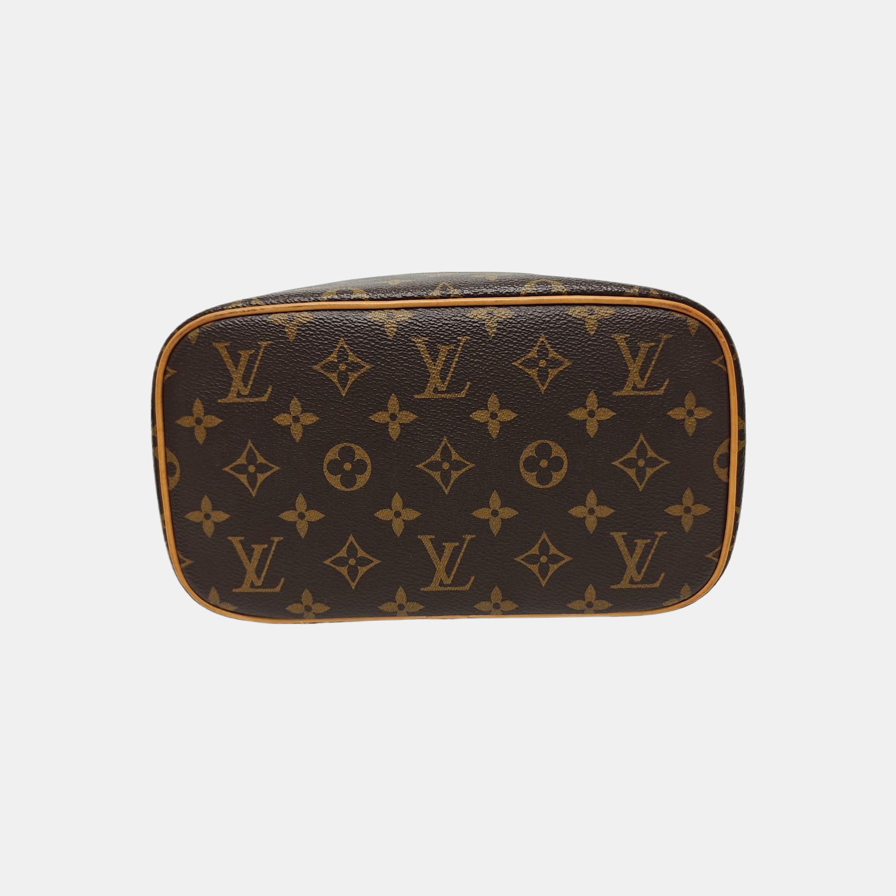 NICE BB Monogram Coated Canvas Brown