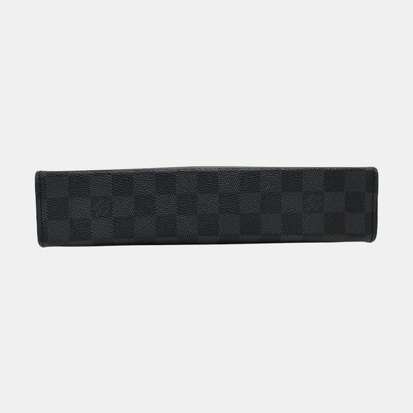 Pochette Voyag MM Damier Graphite Coated Canvas Gray