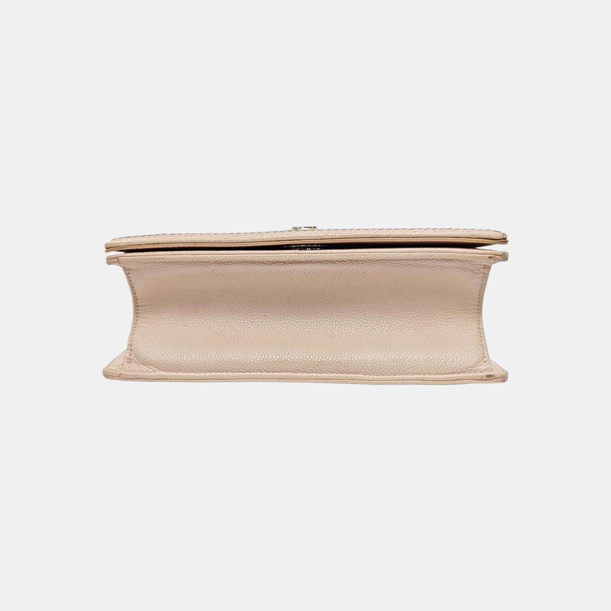 Cannage Calfskin Crossbody Bag Pink