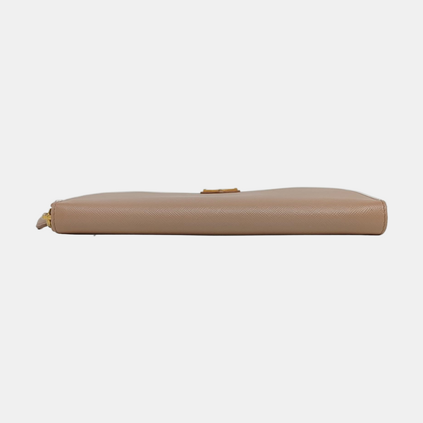 Saffiano Calfskin Wallet Beige