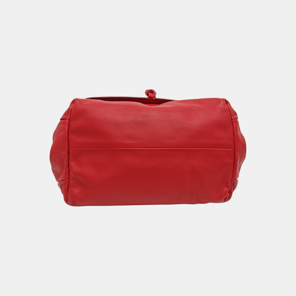 Calfskin Shoulder Bag Orange