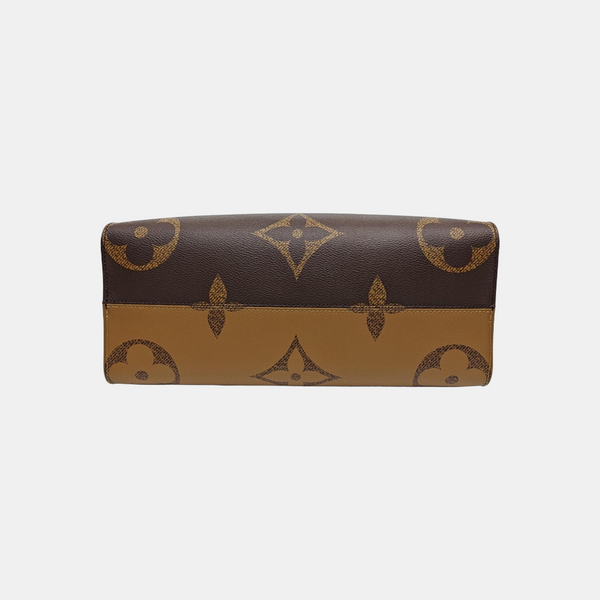 ONTHEGO MM Monogram Coated Canvas Brown