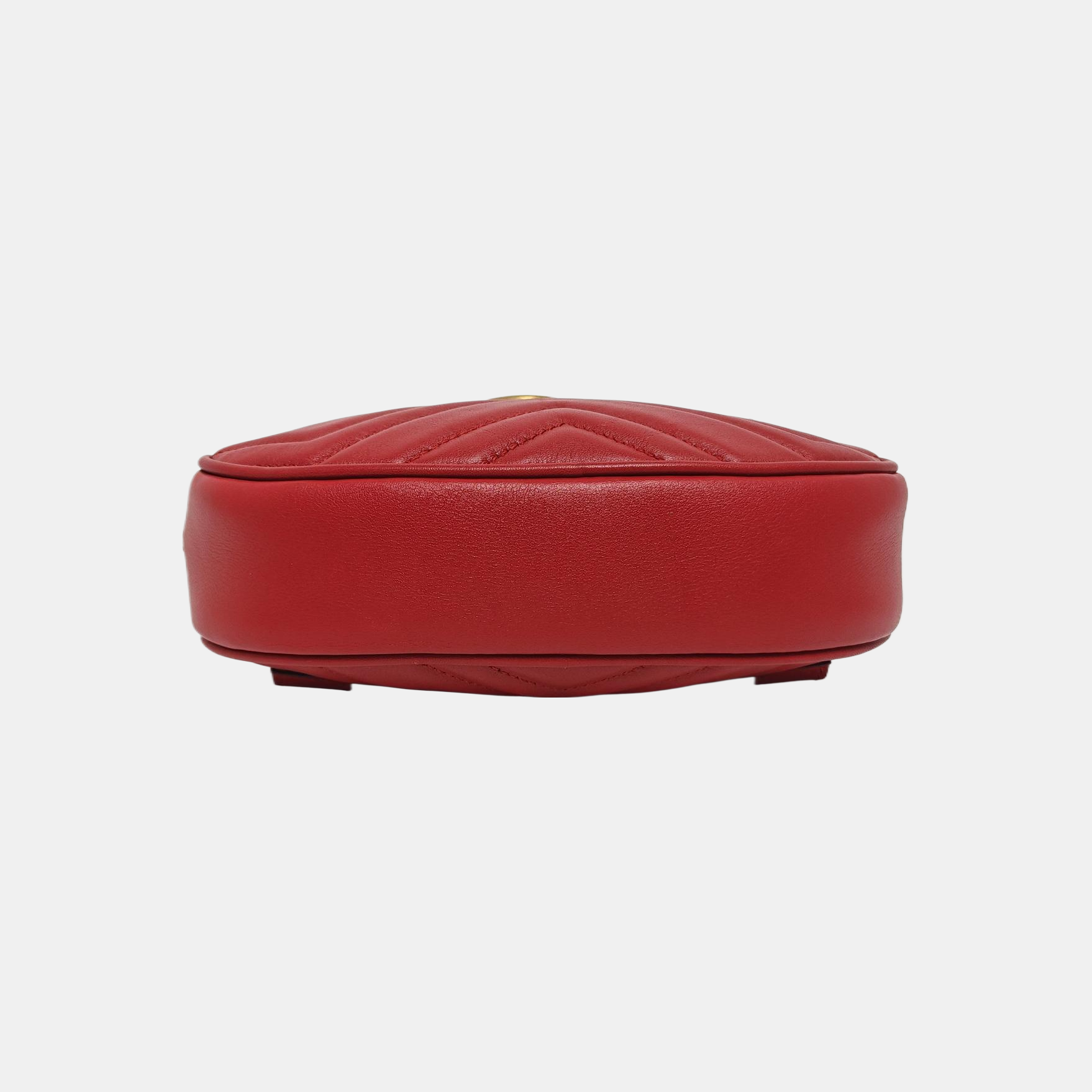 Authenticated pre-owned  GG Marmont Quilted Calfskin Red - Belt Bag at Looply