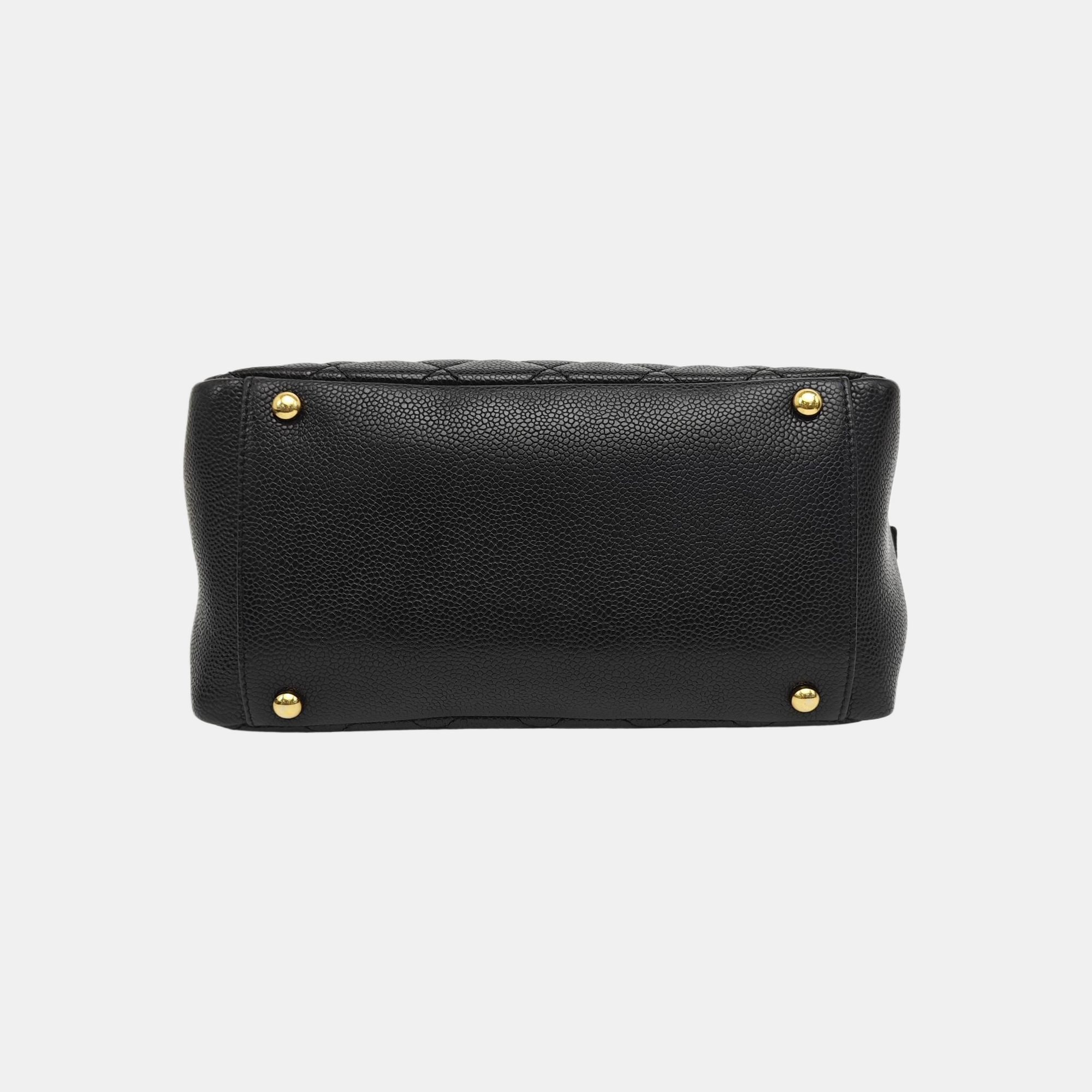 CHANEL PETITE Quilted Grained Calfskin Black
