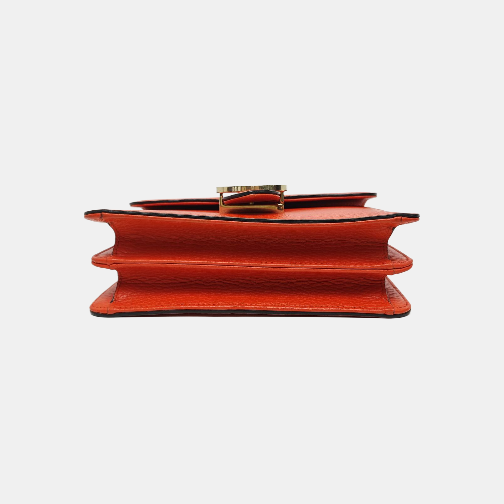 Interlocking G Small Calfskin Orange