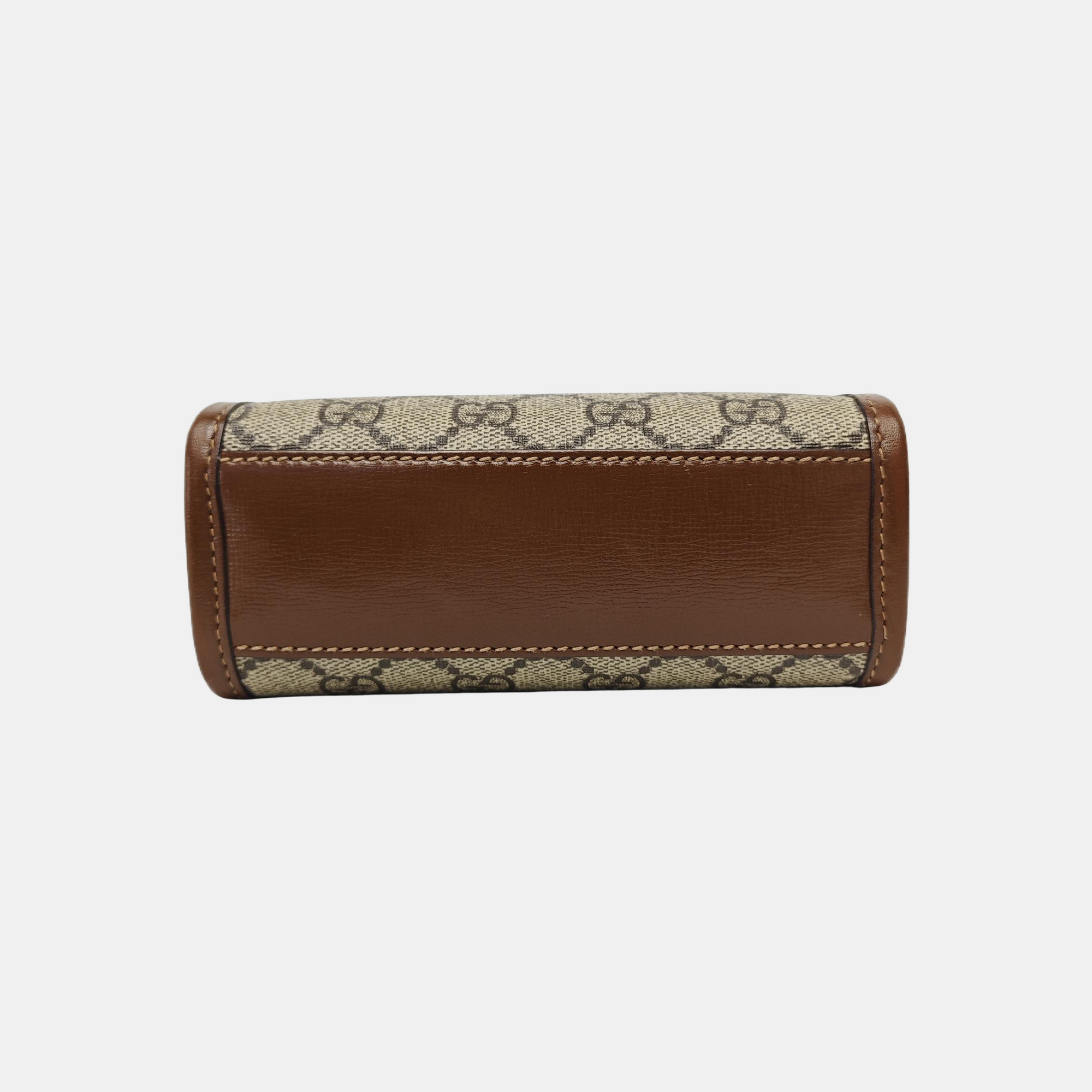 Retro Mini Monogram Coated Canvas Beige