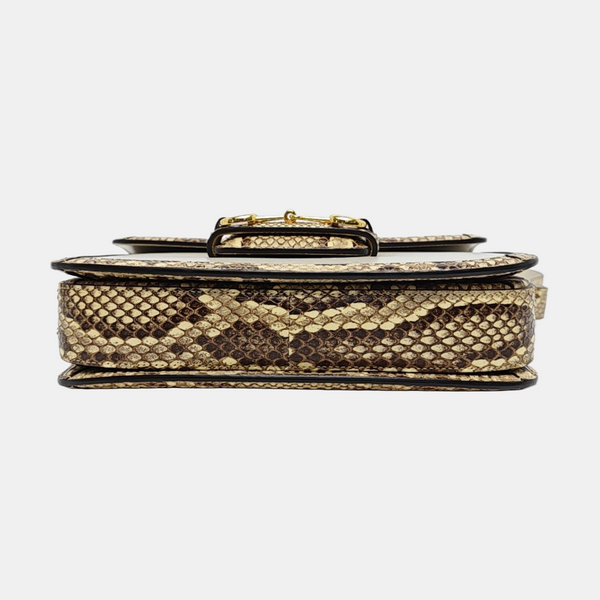 Horsebit 1955 Small Python White
