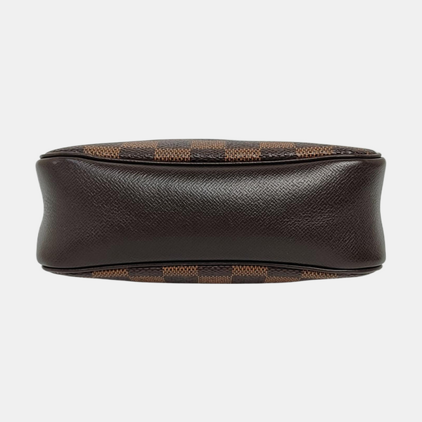 TROUSSE MAKE UP Damier Ebene Coated Canvas Brown