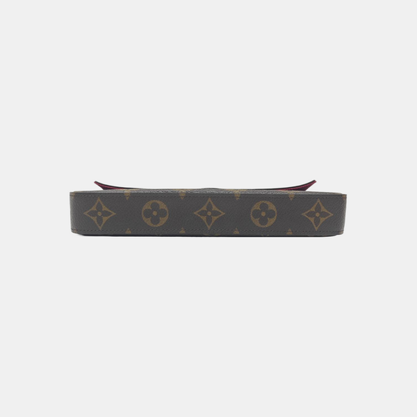 SARAH Monogram Coated Canvas Brown