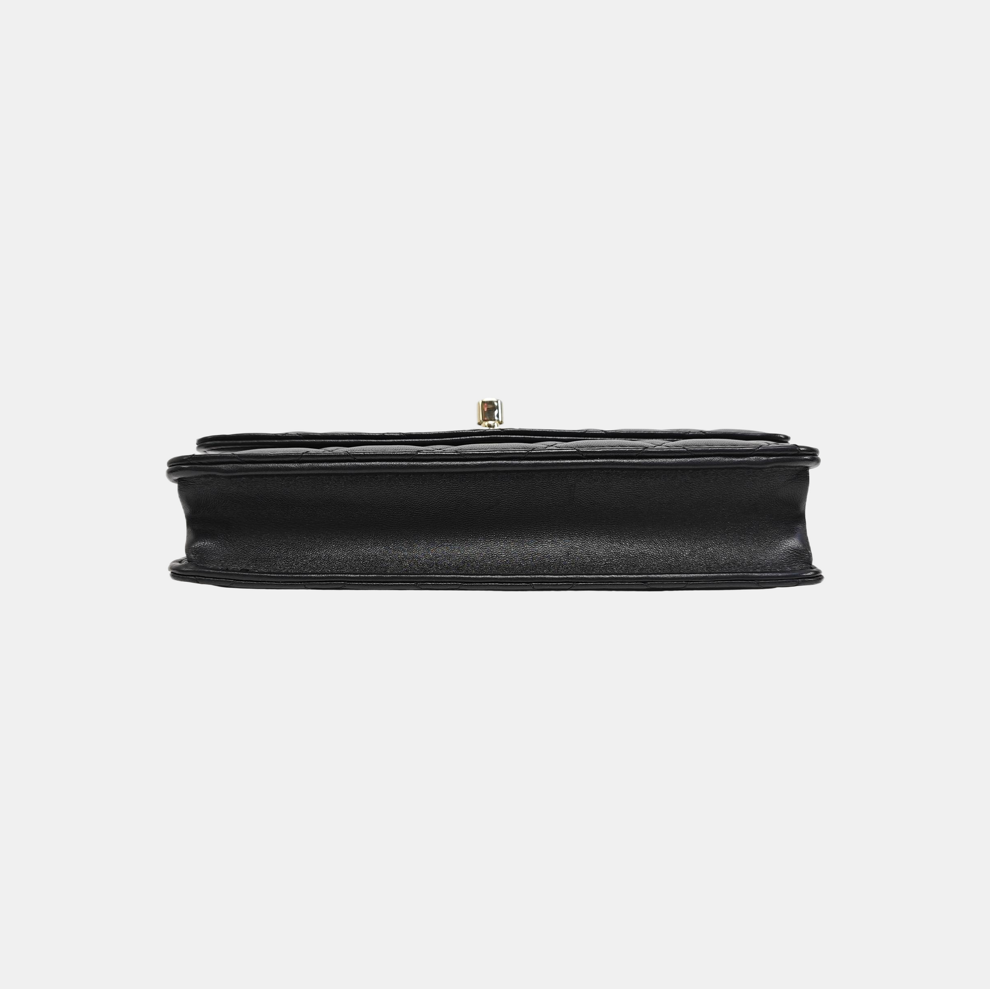 TRENDY CC WOC Quilted Lambskin Black