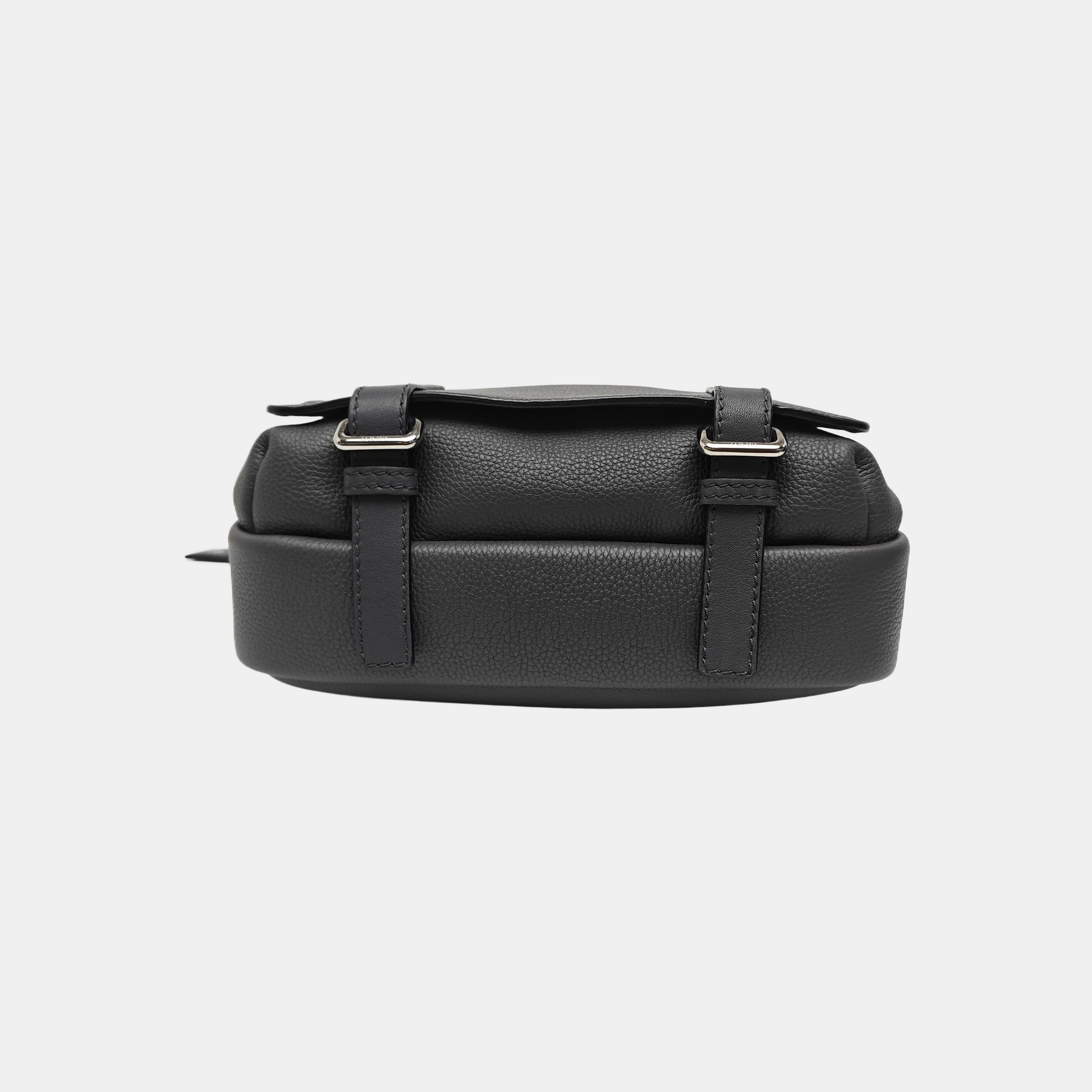 Calfskin Shoulder Bag Extra Small Gray