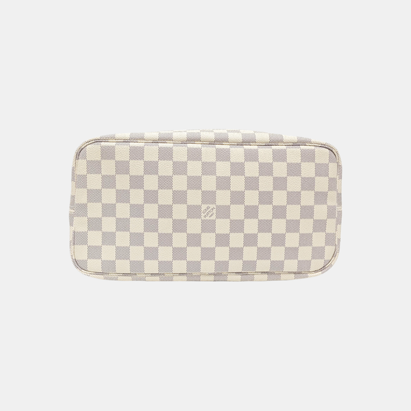 NEVERFULL MM Damier Azur Coated Canvas Beige