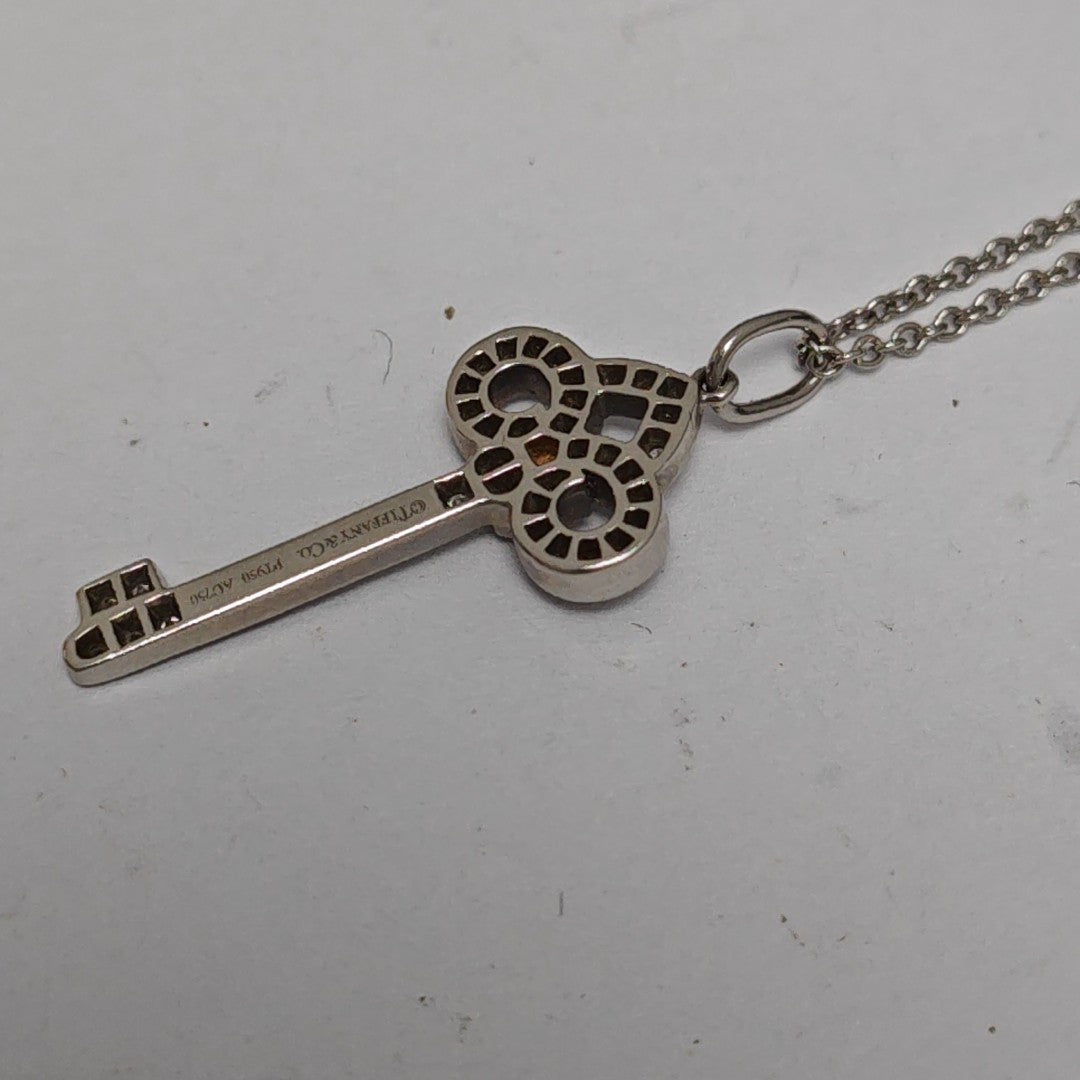 Tiffany Keys Platinum 950 Silver Necklace
