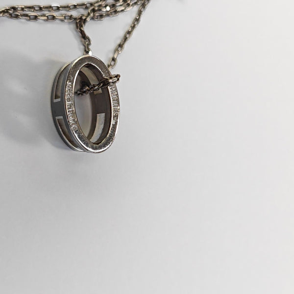 Pop H Metal Silver Necklace