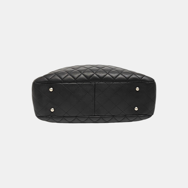 Quilted Calfskin Large Black