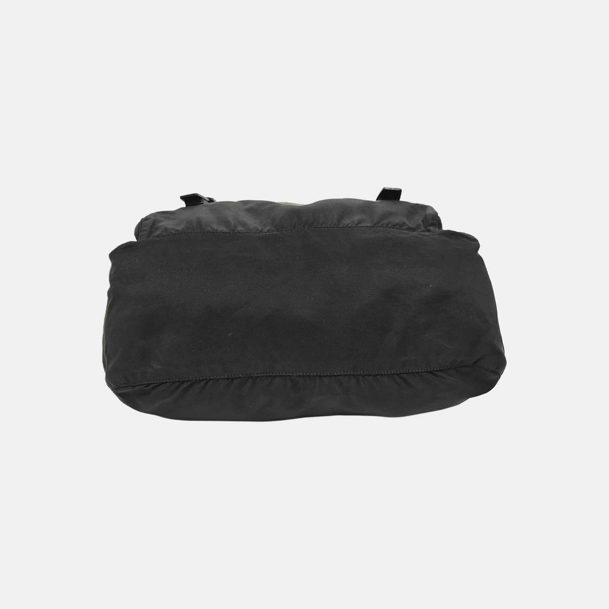 Nylon Shoulder Bag Black