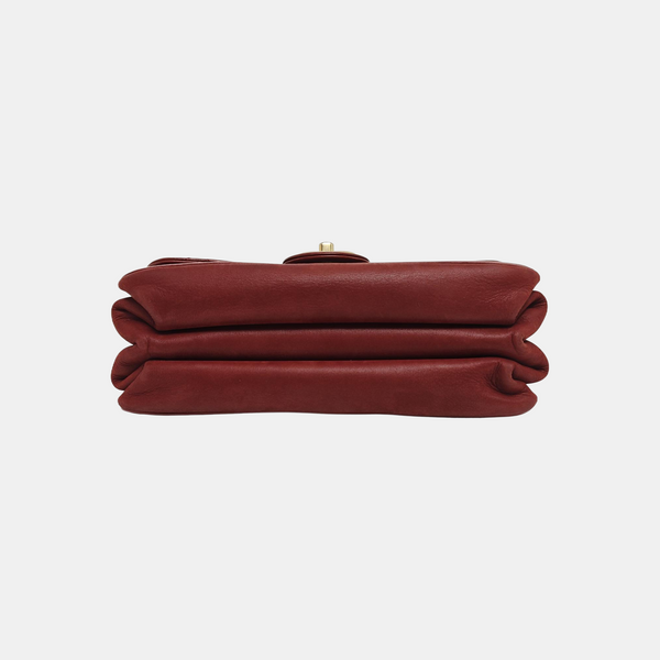 Quilted Calfskin Shoulder Bag Red