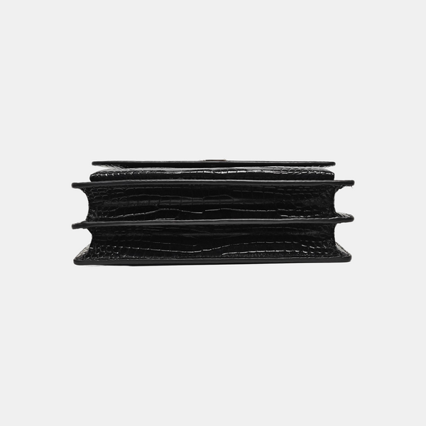 SUNSET Medium Calfskin Black