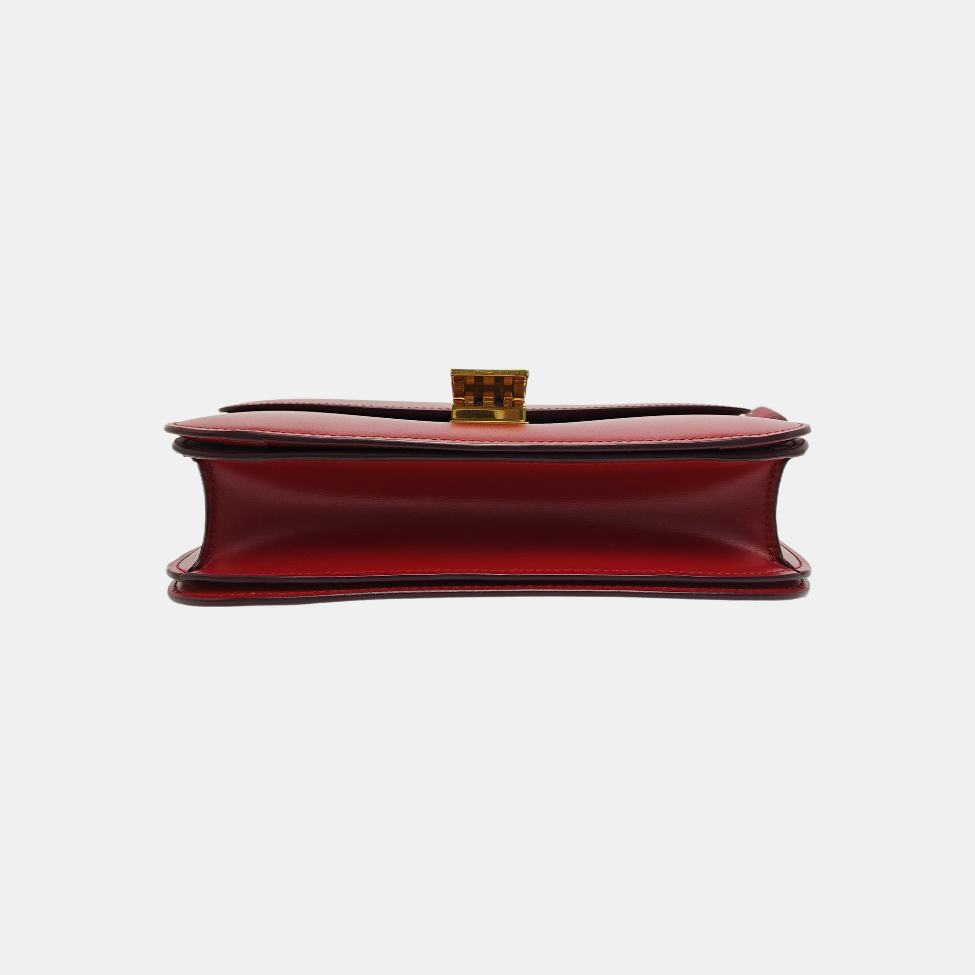CLASSIC BOX Medium Calfskin Red