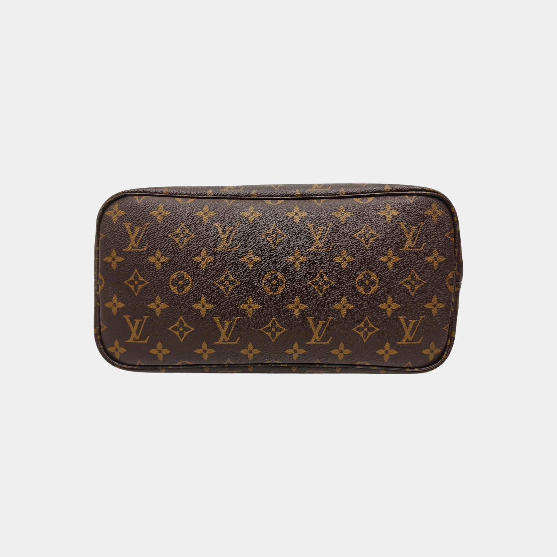NEVERFULL MM Monogram Coated Canvas Brown