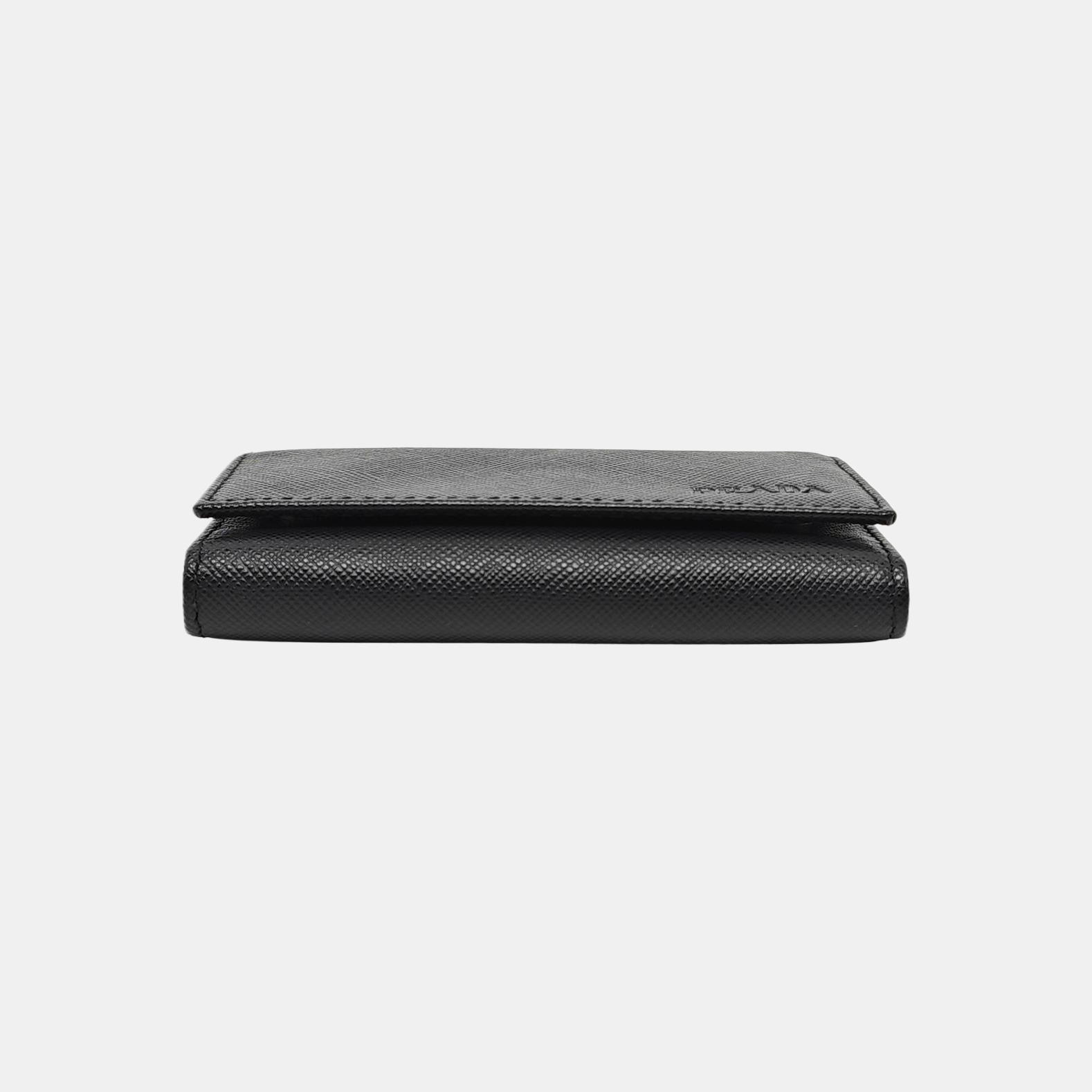 Saffiano Calfskin Key Pouch Black