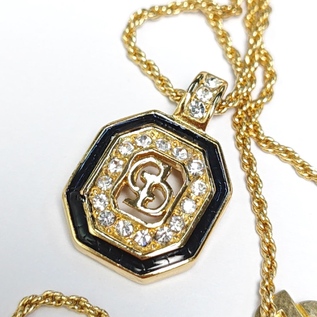 Petit CD Metal Gold Necklace