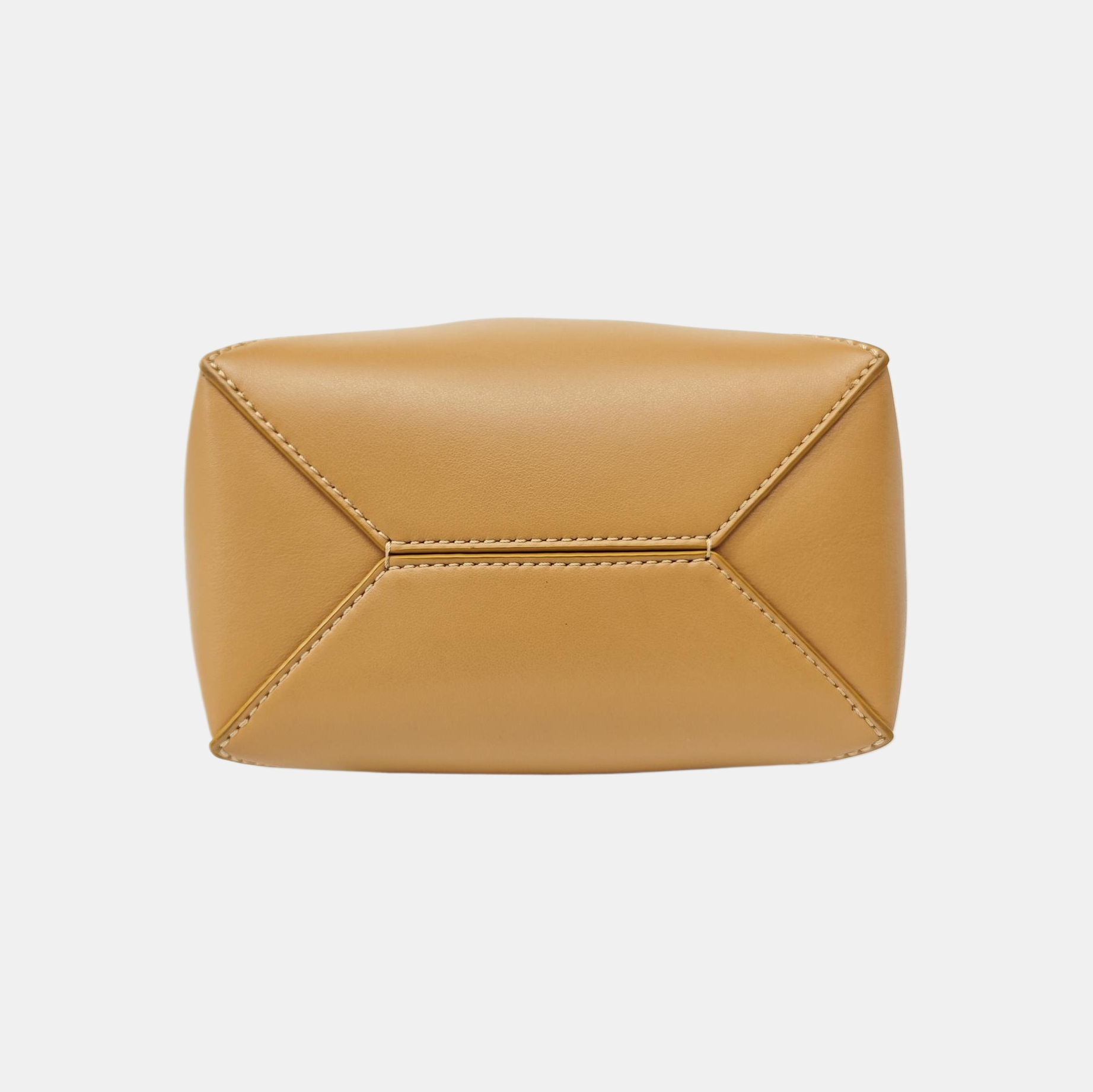 Puzzle Fold Mini Quilted Calfskin Brown