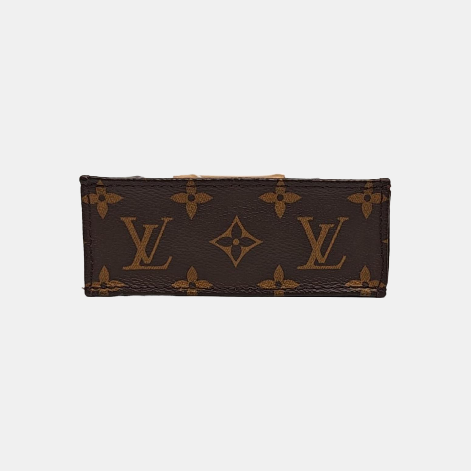 SAC PLAT Mini Monogram Coated Canvas Brown