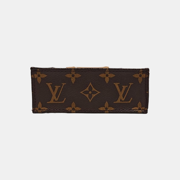 SAC PLAT Mini Monogram Coated Canvas Brown