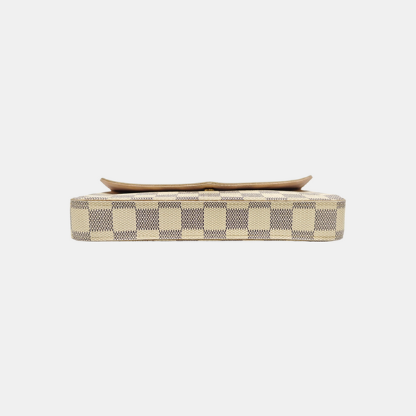FÉLICIE Damier Azur Coated Canvas White