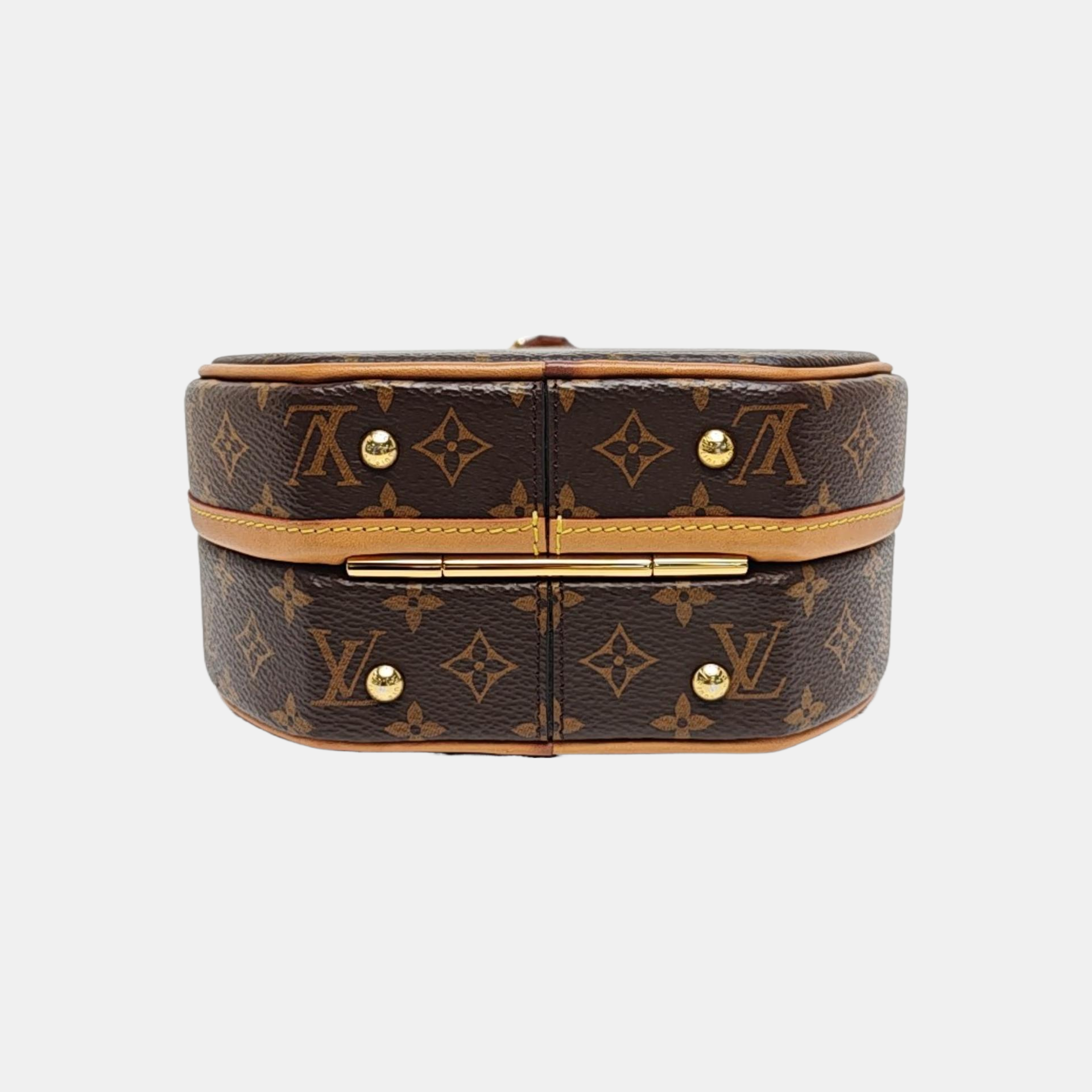 BOITE CHAPEAU PM Monogram Coated Canvas Brown