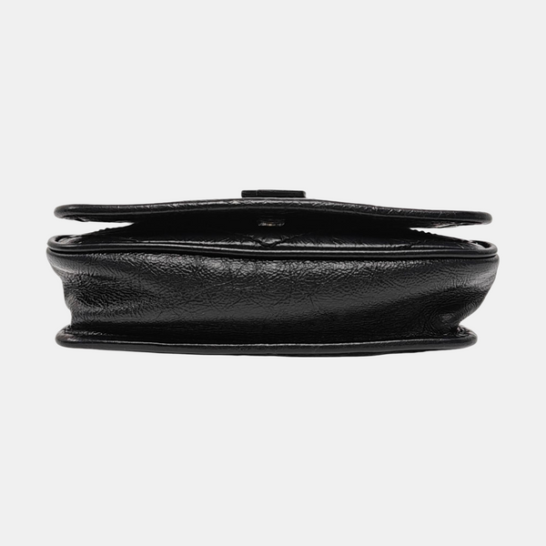 Authenticated pre-owned  NIKI Mini Chevron, Quilted Calfskin Black - Crossbody Bag at Looply