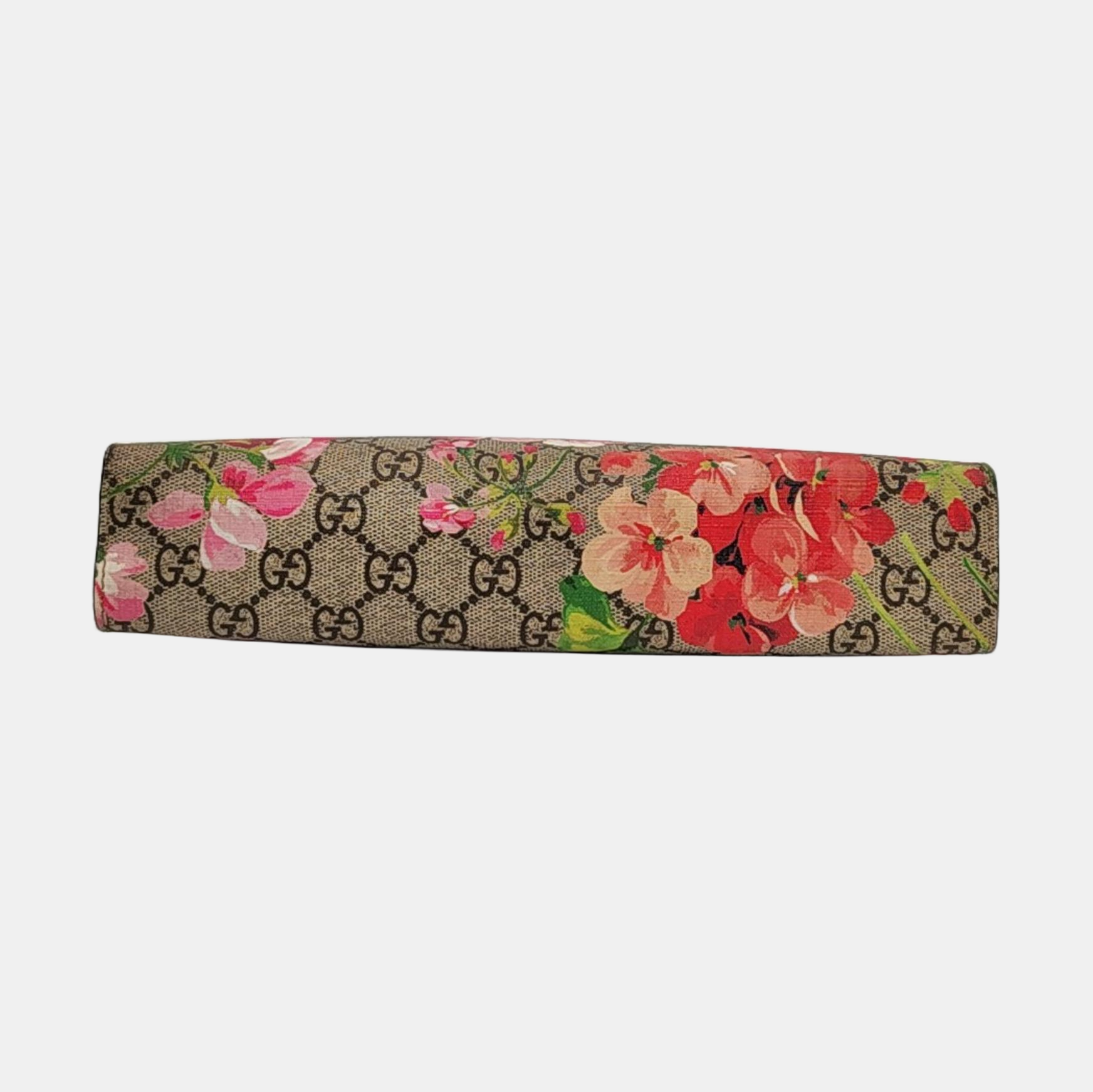 GG Blooms Large Monogram Coated Canvas Beige