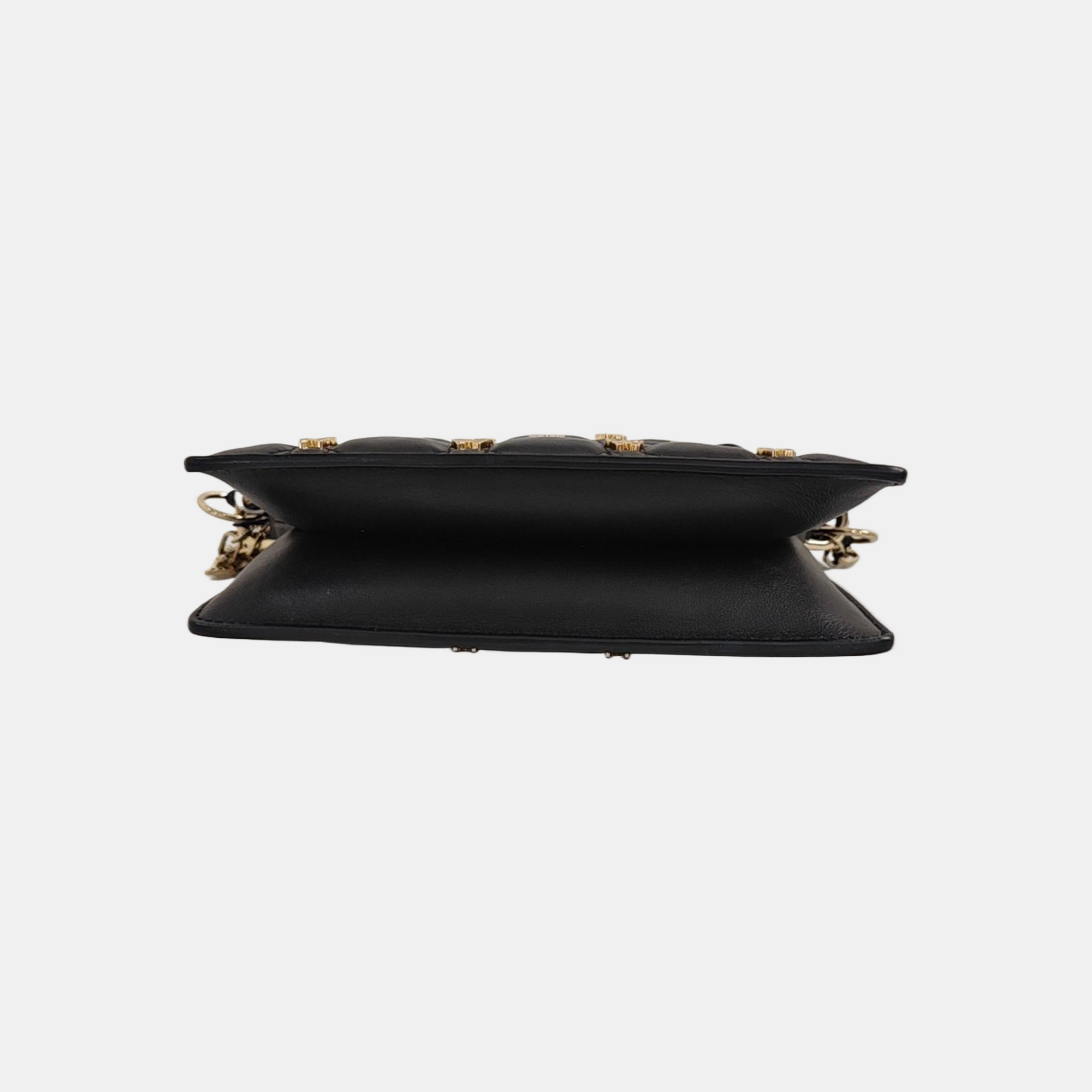 Lady Dior Milly Mini Cannage Lambskin Black