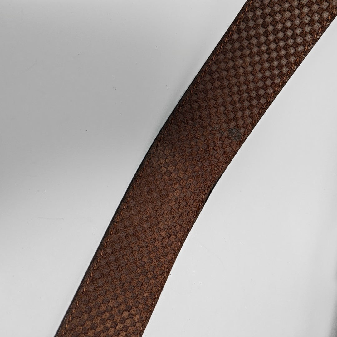 Suede Belt Brown