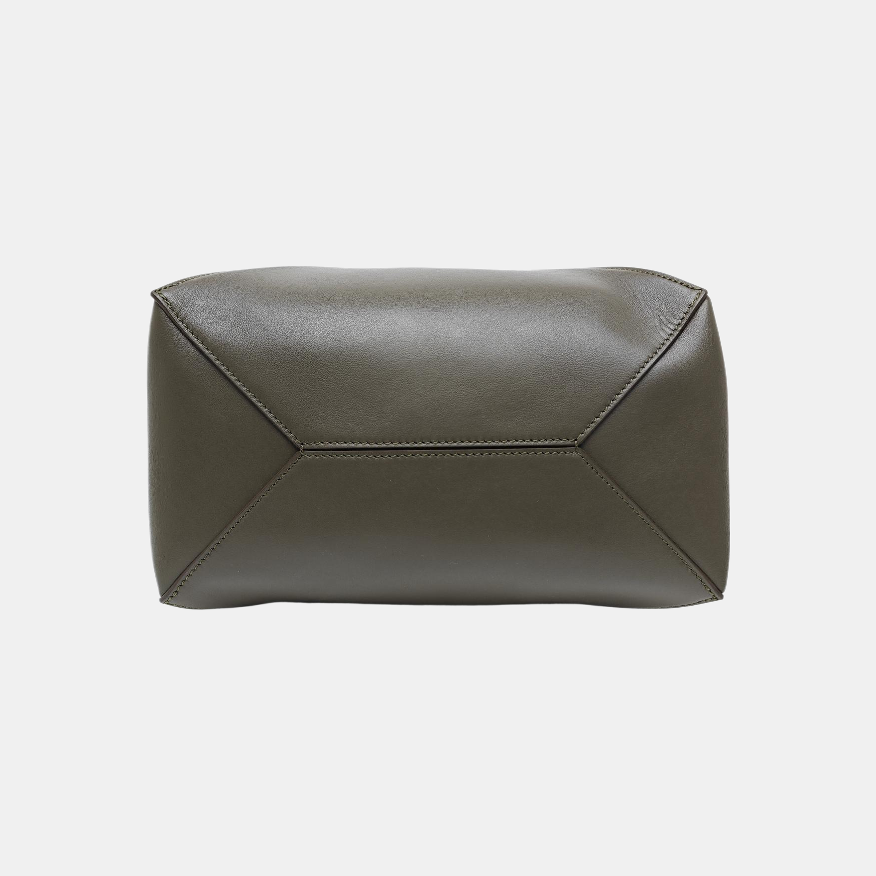 Puzzle Fold Medium Quilted Calfskin Green