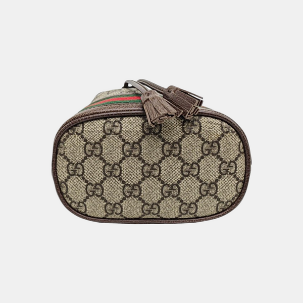 Ophidia Mini Monogram Coated Canvas Beige