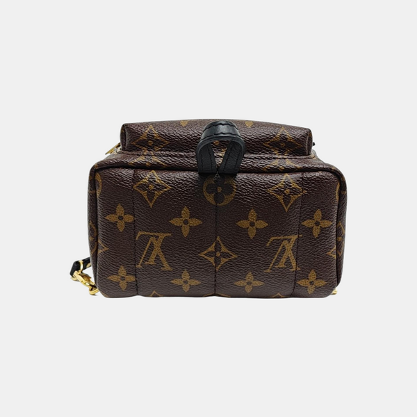 PALM SPRINGS Mini Monogram Coated Canvas Brown