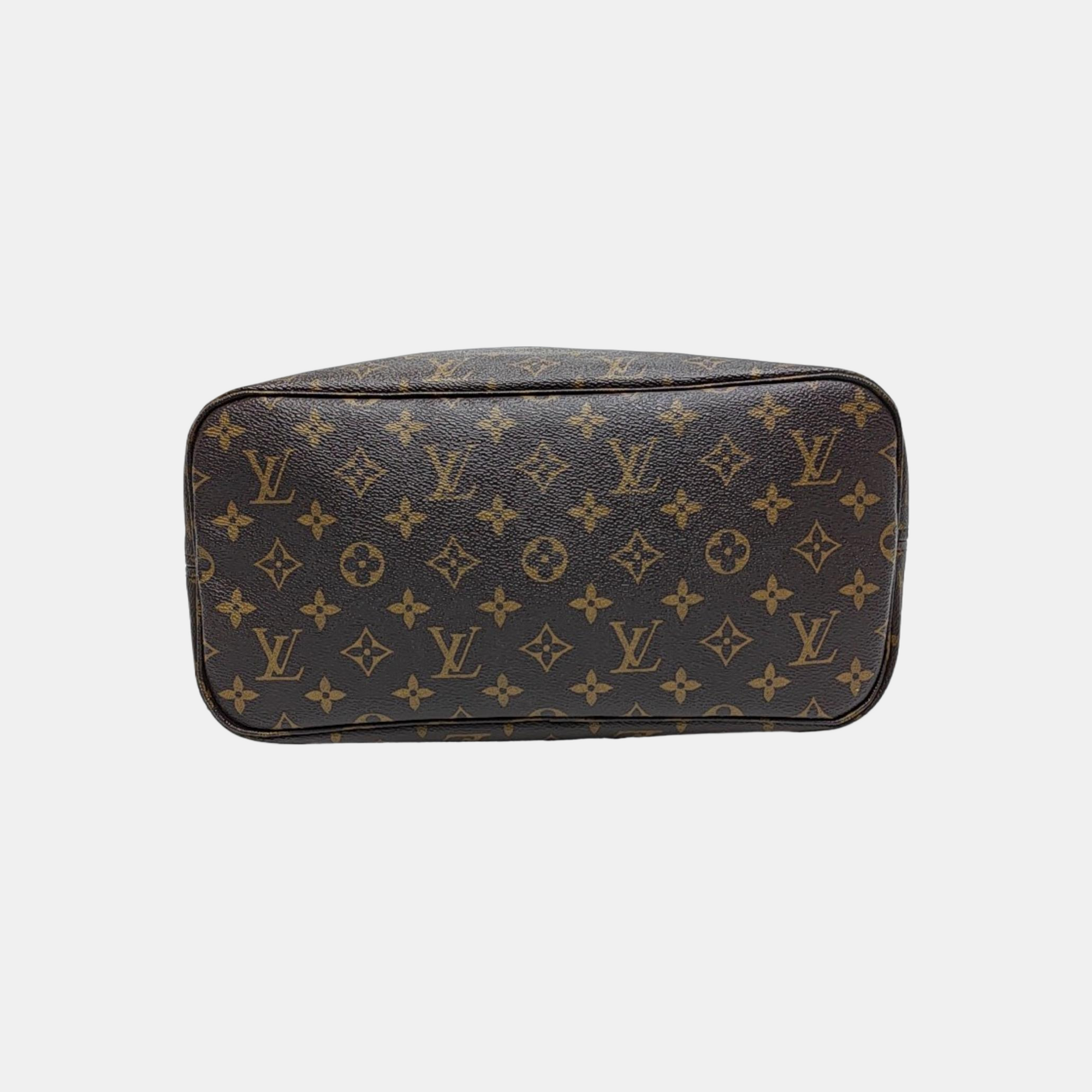 NEVERFULL MM Monogram Coated Canvas Brown