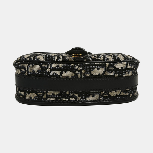 Bobby Medium Oblique Canvas Blue